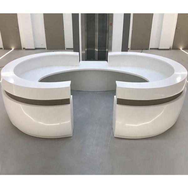 Cheap NFS 300C Front Office Reception Desk Joint Seamless Round Reception Desk for sale