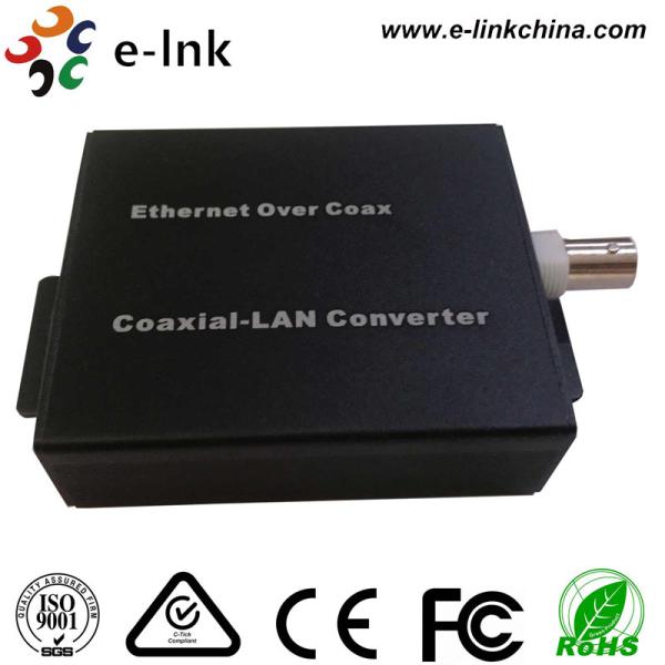 Cheap 10/100Mbps IP Ethernet Over Coaxial Converter With Dc 12v Power Supply for sale