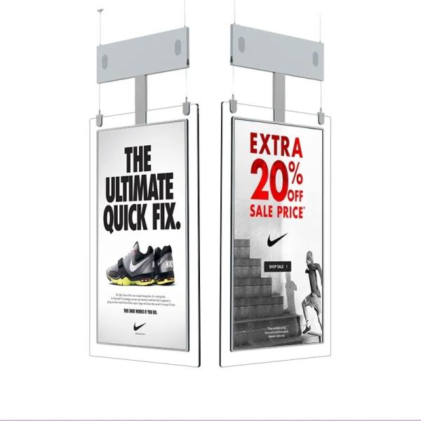 Cheap Hanging Digital Signage Window Display Double Sided With 178 Degree Viewing Angle for sale