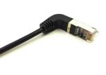 Double UP Angle Ethernet Lan Cable / Cat6 FTP Stp Patch Cord Custom Jacket