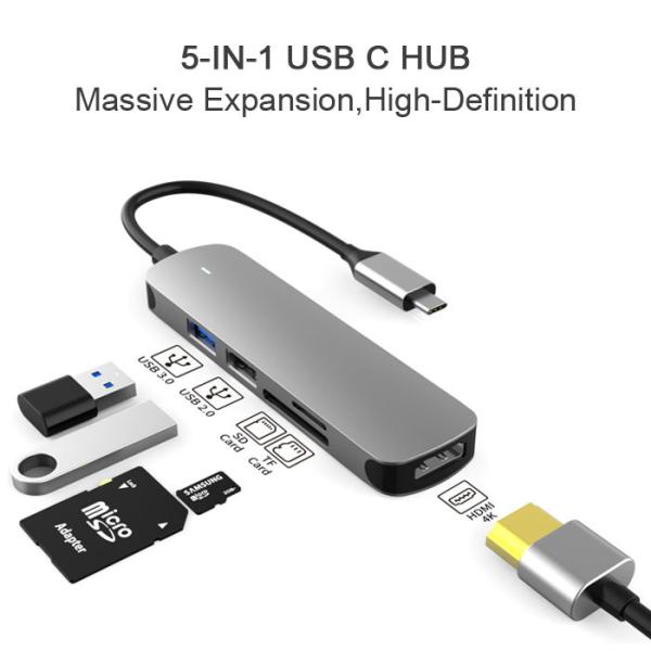 Cheap USB C Adapter 4K 100W USB C To HDMI Hub Portable for sale