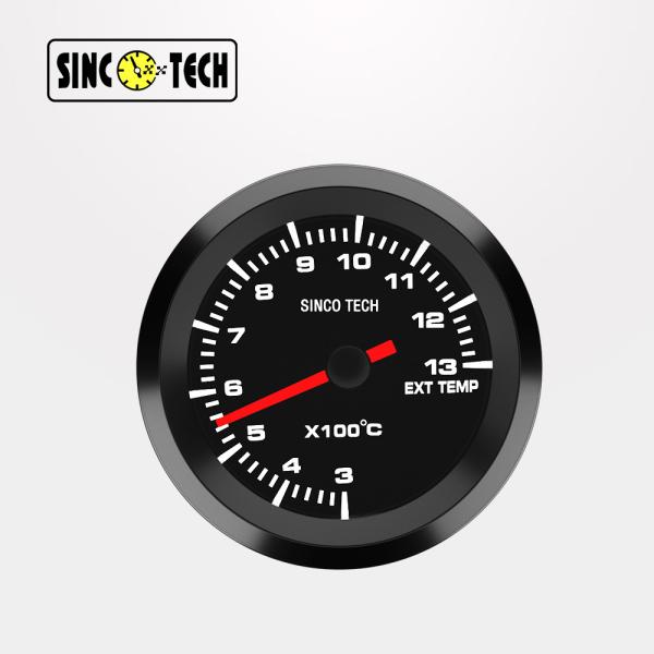 Cheap 638 Sensor White Dash SINCOTECH Exhaust Gas Temperature Gauge for sale