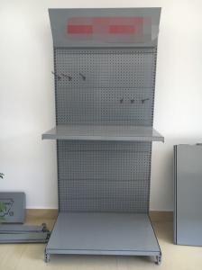 China Zinc Chrome Pegboard Tool Rack With Pegboard Hooks Silver With Casters on sale