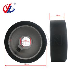 China 140*35*50mm Black Rubber Feeding Roller For Woodworking Two Sided Planer Machine on sale