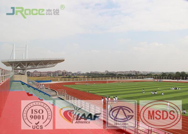 Cheap 13mm Track And Field Surface , Rubberized Track Surface Customized Color for sale