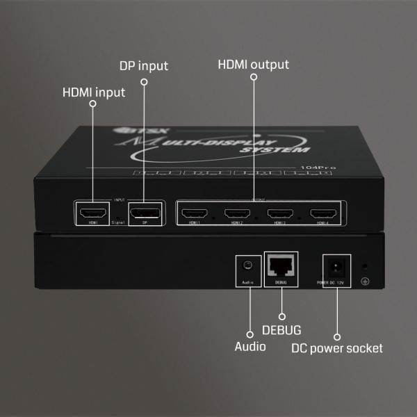 Cheap Key Features Multi-Screen Display Splitter Portrait/Landscape Rotation 600MHz Video Pixel Freq Input Interface for sale