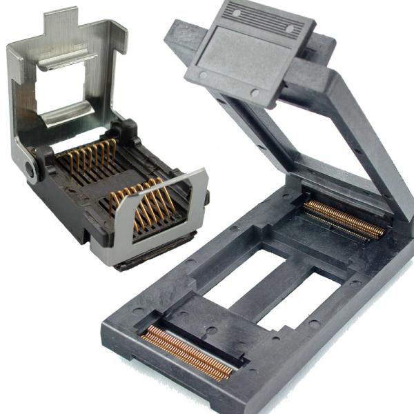 Cheap Wire-Formed Contacts and Solid Clamping for Loranger Test Socket Open Top and Clam Shell Designs for sale