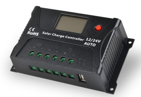 Cheap SR HP2410 PWM Based Solar Charge Controller 12V 20A With Big LCD Screen for sale