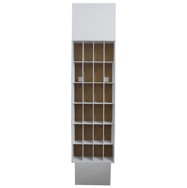 Cheap Advertising Cardboard Shipper Display Pure White Color Customized Size for sale