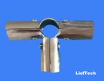 T Shape Vertical Chrome Tubing And Fittings Joint Connector