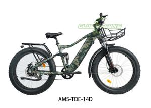 Best Alu Frame 26 Inch Fat Tire Electric Bike 7 Speed Shimano Gears Padded Seat wholesale