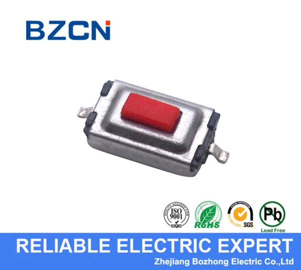Cheap Mini Micro SMD Tactile Switch / Momentary Push Button Switch 2 Pin Terminal for sale
