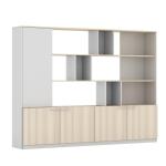 Support customization Nordic Oak Color File Cabinet Upper Display Cabinet made