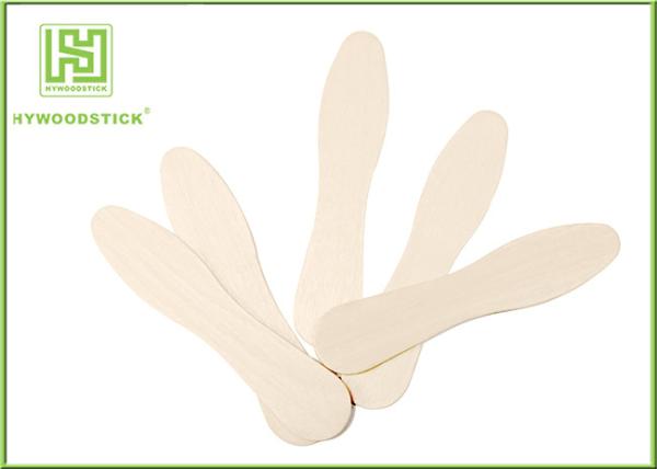 Cheap Biodegradable Flat Edge Personalized Wooden Ice Cream Spoons Eco - Friendly for sale