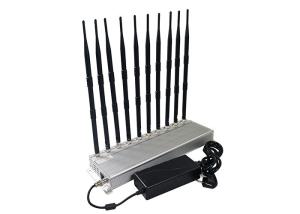 China 10 Bands 5G Signal Jamming Device Mobile Phone WIFI Shielding 2-30m Radius Range on sale