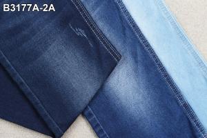 Best Mercerizing 9.5 Oz Stretch Denim Fabric Fake Knitted Dark Blue wholesale
