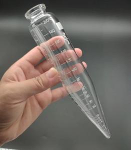 China Cenlee 100ml 200ml glass measuring cylinder tube for lab use Conical Oil Centrifuge Tube with clear Graduation on sale