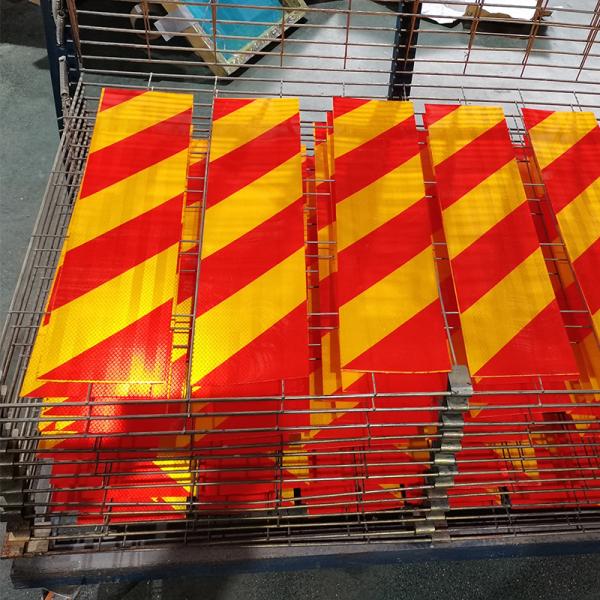 Cheap Reflective Rear Marking Aluminum Plate Board with Warning Sticker for Heavy Vehicles for sale