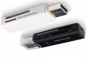 Best USB2.0 / USB3.0 Micro USB Card Reader , Super Slim USB Tf Card Reader For CF Card wholesale