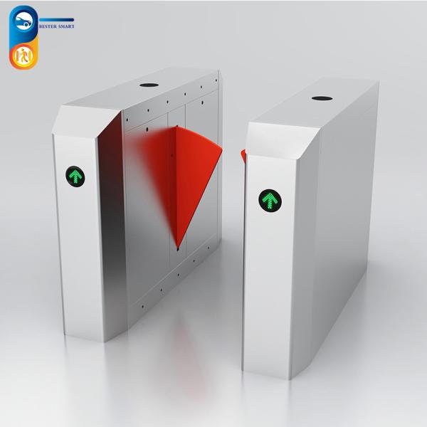 Cheap Indoor High Security Direct Drive Flap Barrier Turnstile 304SS Bidirectional for sale