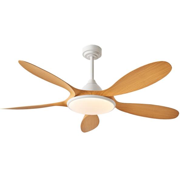 Cheap Led Ceiling Fan 5 ABS Blades Silent Motor LED Lighting Smart Ceiling Fan With Remote for sale
