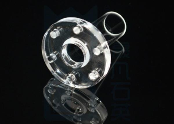 Cheap ISO9001 1100℃ Sio2 Quartz Tube Flange for sale