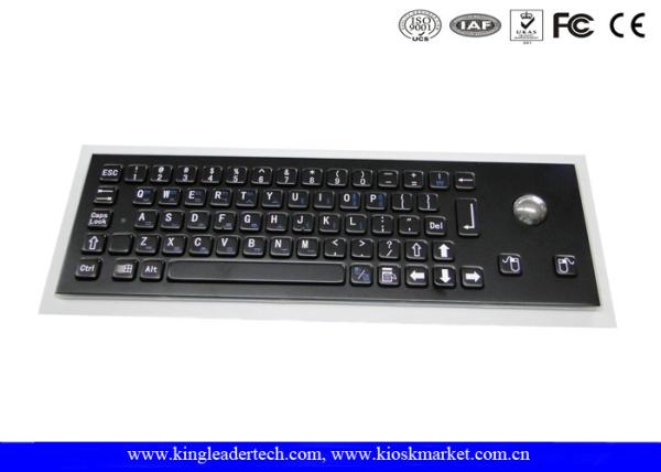 Cheap Compact USB Industrial Computer Keyboard with Optical Trackball and Korean Layout for sale