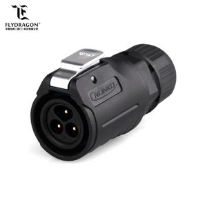 LP Series M16 Installation Diameter 3Pin Plugs and Sockets Connector IP67 3 Wires Waterproof Cable to Panel Mount Board