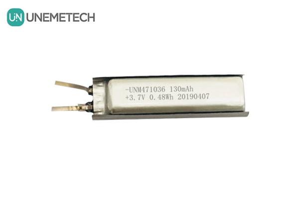 3.7 Lithium ion Polymer Battery / IEC62133 Approved 471036 130mAh Lithium