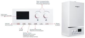 Low Noise Horizontal Home Gas Boiler 20KW Power With High Thermal Efficiency