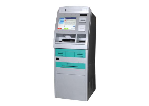Cheap Water Proof Multifunction ATM Kiosk , Tel / Transport Card Recharging for sale