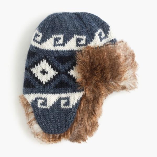 Cheap Trapper Winter Knit Beanie Hats With Fur Lining Strong Material Customized Color for sale