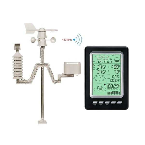 Cheap Outdoor Home Wireless Smart Weather Station With LCD Display And Temperature Accuracy for sale