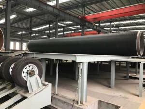 Steel Pipe Anticorrosion Process Liquid Epoxy Spraying Coating And 3 Layer HDPE Coating Process