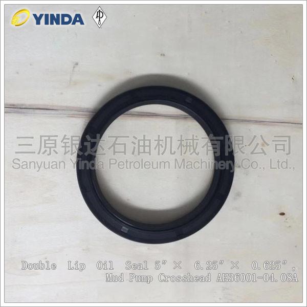 Cheap Double Lip Oil Seal Mud Pump Crosshead 5″× 6.25″× 0.625″ AH36001-04.08A for sale