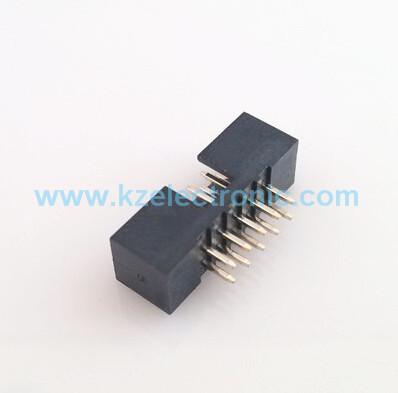 Cheap Dual row straight box header connector, 2*5pin headers for sale