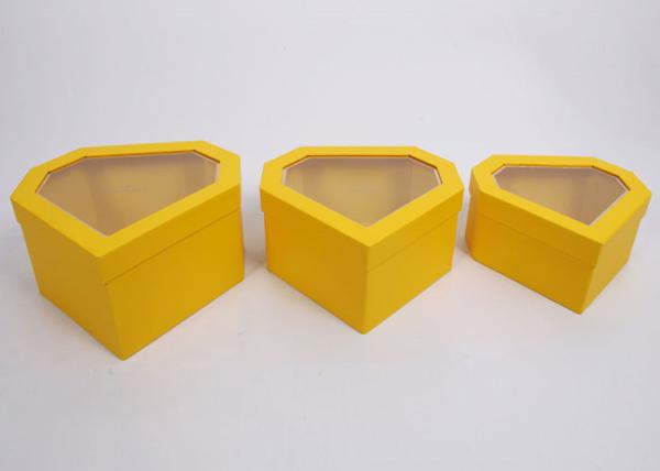 Cheap Nested Diamond Shaped Box / Printing Custom Luxury Boxes With Hot - Stamped Foil for sale