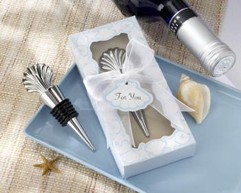 Cheap Elegant Silver Shell Wine Stopper For Stylish Preservation for sale