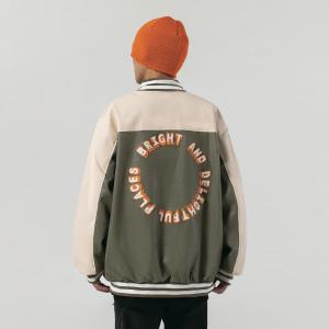 China BEIANJI OEM Long Sleeve Baseball Varsity Jackets Plain Blank Letterman Jackets on sale