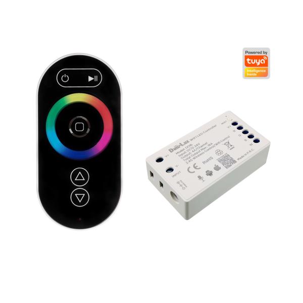 Cheap 2.4G WiFi ABS RGB LED Dimmer Controller , 16A Remote Control Pool Light Switch for sale