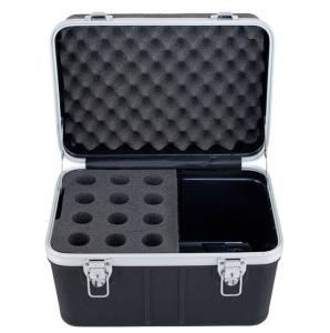 12pcs ABS Wireless Microphone Flight Case Aluminum And Foam