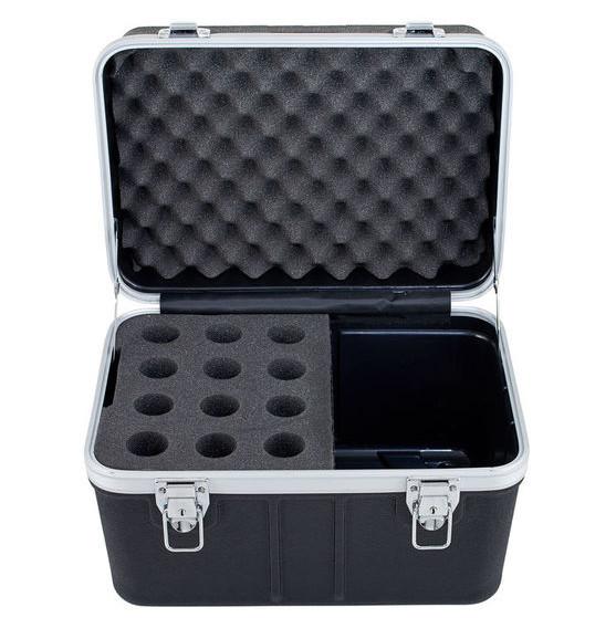 Cheap 12pcs ABS Wireless Microphone Flight Case Aluminum And Foam for sale