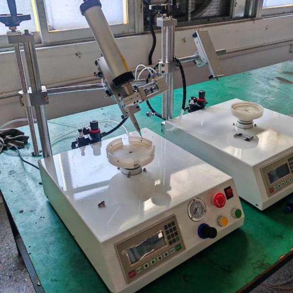 Cheap Industrial Glue Dispensing Machine Round Automated Glue Dispensing Systems 150W for sale