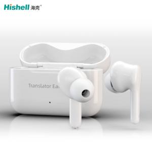 China White ABS Wireless Translation Earbuds Language Translator Instant Live WT2 M6 on sale