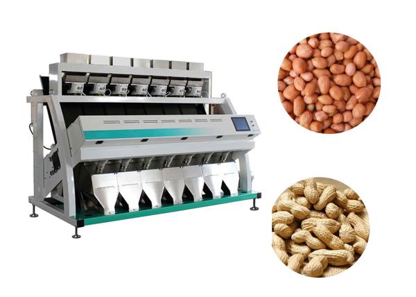 Cheap Full RGB Color Optical Sorting Machine 7 Chutes Peanut Color Sorter Machine for sale