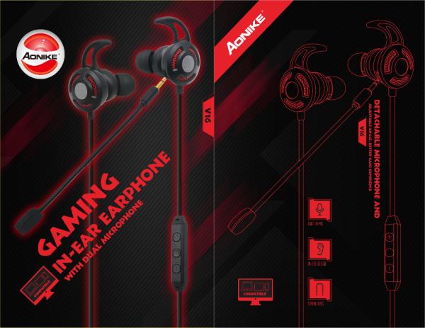 Cheap Computer Game 102dB 1.2m Wireless Earphones With Microphone for sale