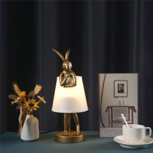 China Modern Resin Table Lamp Nordic Creative Designer Rogue Rabbit Light（WH-MTB-267) on sale