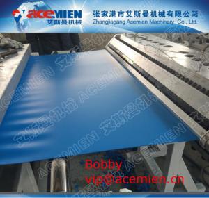 China Bright Color PVC Foamed Roofing Sheet Making Machine , PVC Corrugated Roll Forming Machine on sale