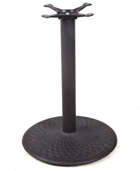Different Design Bistro Table Base Color Customized Cast Iron Material Round