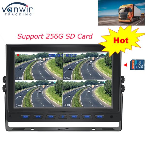 Cheap 7 Inch Realtime GPS 4G AHD 4CH Monitor TFT Car Monitor Display for Car Bus Truck for sale